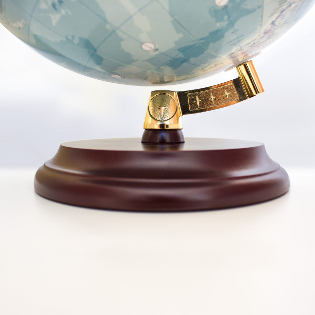Magellan Vasa Globus 32 cm ohne Meridian mit Holzfuß, Standfuss